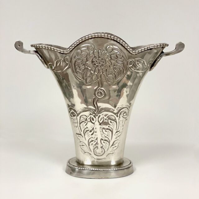 真鍮製,アンティーク調,フラワーベース,花瓶,プランター,ゴールド,シルバー,クラシック装飾,おしゃれ,店舗什器-3