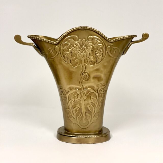 全2色】 真鍮製 アンティーク調 フラワーベース（花瓶） プランター｜Y