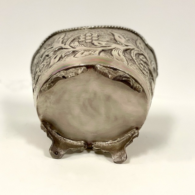 真鍮製,アンティーク調,脚付きポット,プランター,フラワーベース（花瓶）,小物入れ,花器,おしゃれ-8