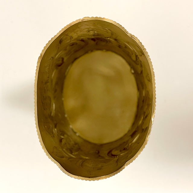 真鍮製,アンティーク調,脚付きポット,プランター,フラワーベース（花瓶）,小物入れ,花器,おしゃれ-15