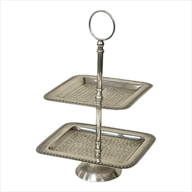 新品ディスプレイスタンド 2段 ゴールド ＆シルバー２色展開アンティーク調 新品ディスプレイスタンド 2段 ゴールド ＆シルバー2色展開アンティーク調