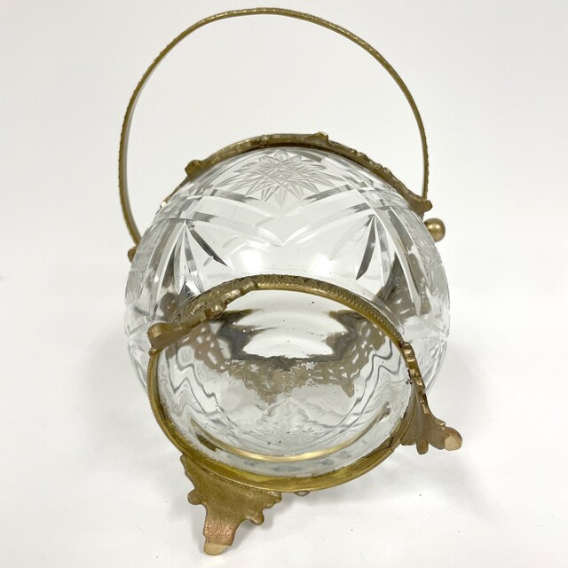 真鍮製,アンティーク調,ラウンドバスケット,花瓶,フラワーベース,ゴールド,シルバー,おしゃれ,店舗什器-2