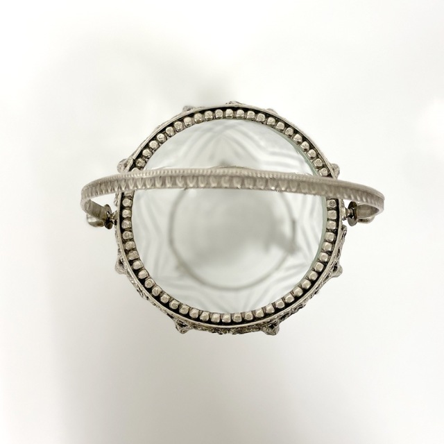 真鍮製,アンティーク調,ラウンドバスケット,花瓶,フラワーベース,ゴールド,シルバー,おしゃれ,店舗什器-5