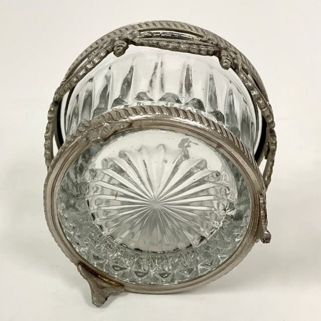 全2色】 真鍮製 アンティーク調 蓋つき小物入れ（ラウンドコンテナ