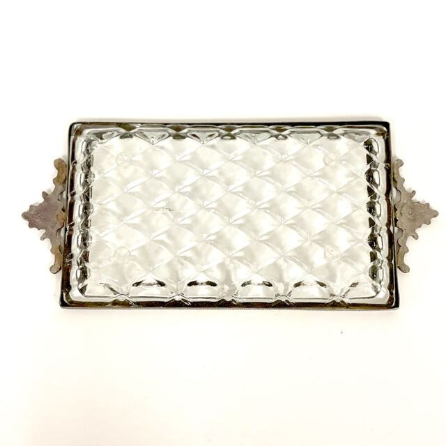 全2色】 真鍮製 アンティーク調 クラシックトレイ 長角 トレー（小物