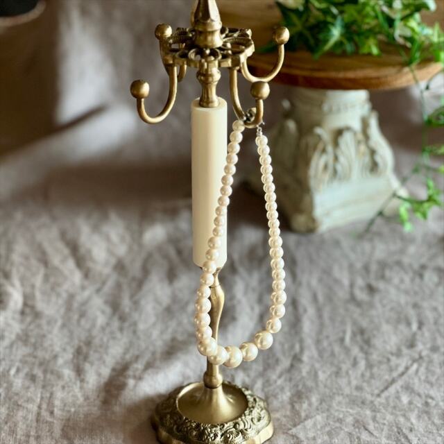 真鍮製,アンティーク調,回転式,ジュエリースタンド,アクセサリーハンガー,ショップ什器,アクセサリースタンド-5