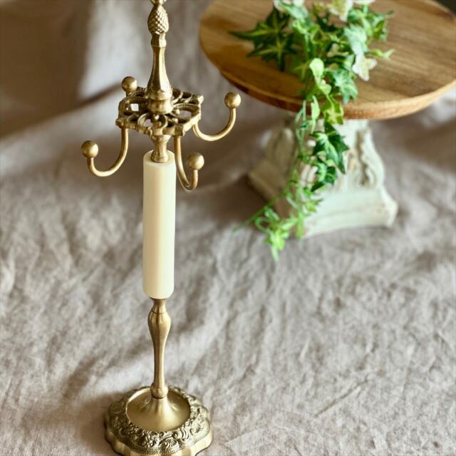 真鍮製,アンティーク調,回転式,ジュエリースタンド,アクセサリーハンガー,ショップ什器,アクセサリースタンド-6