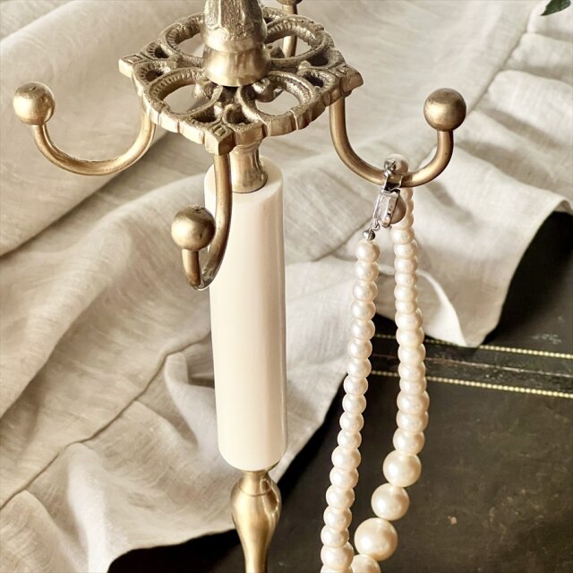 真鍮製,アンティーク調,回転式,ジュエリースタンド,アクセサリーハンガー,ショップ什器,アクセサリースタンド-8