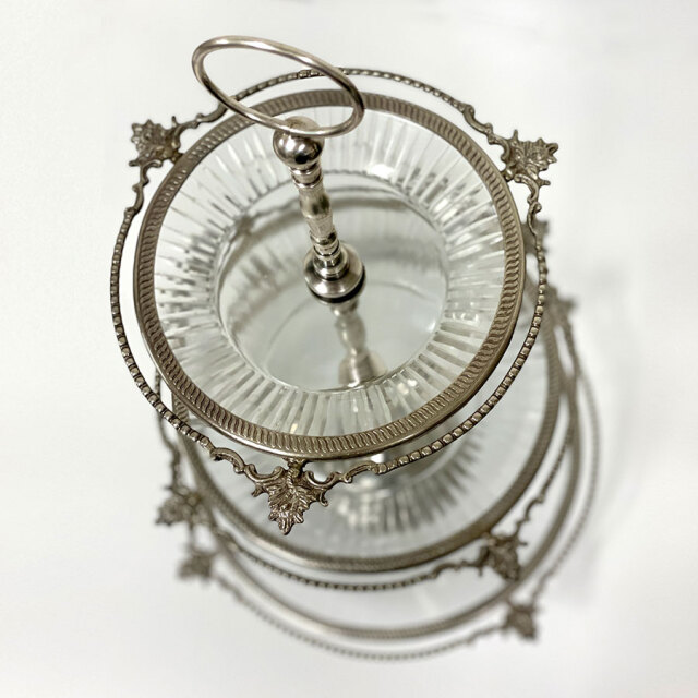 真鍮製,アンティーク調,3段ディスプレイスタンド,ケーキスタンド,アフタヌーンティー,トレイ,おしゃれ,店舗什器-3