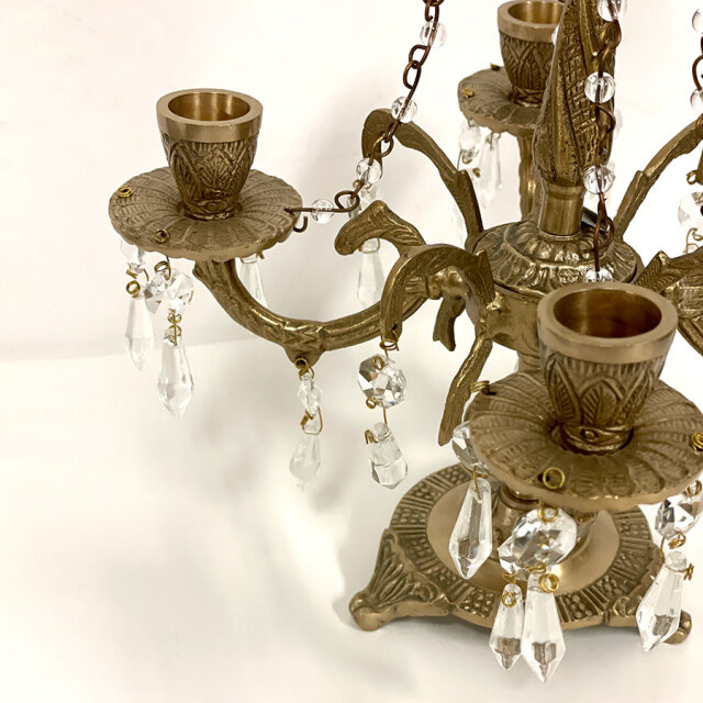 WATTS　フロアスタンド　シャンデリア　真鍮　アンティーク 価格家具・インテリア - WATTS フロアスタンド シャンデリア 真鍮