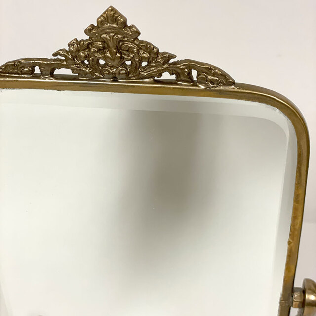 真鍮製,アンティーク調,卓上ミラー,スタンドミラー,クラシック,ディスプレイ,鏡,ゴールド,シルバー,おしゃれ,店舗什器-13