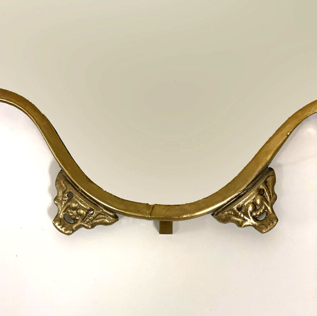 【全2色】真鍮製,アンティーク調,テーブルミラー,スタンドミラー,卓上鏡,クラシック,ディスプレイ,おしゃれ,店舗什器-6