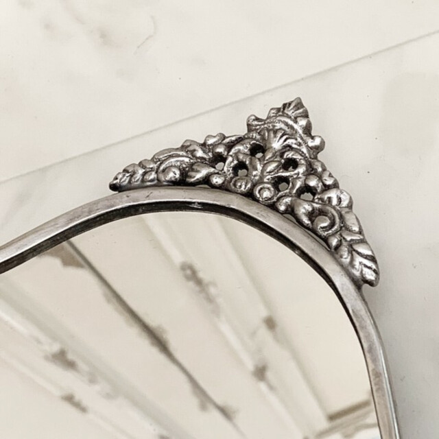 【全2色】真鍮製,アンティーク調,テーブルミラー,スタンドミラー,卓上鏡,クラシック,ディスプレイ,おしゃれ,店舗什器-9