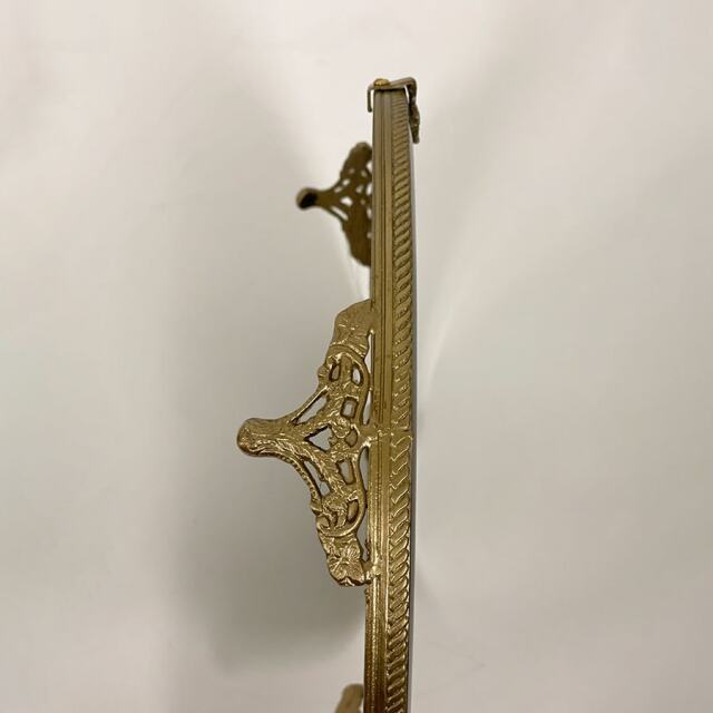 真鍮製 アンティーク壁掛けミラー ミラートレイ 真鍮製 アンティーク