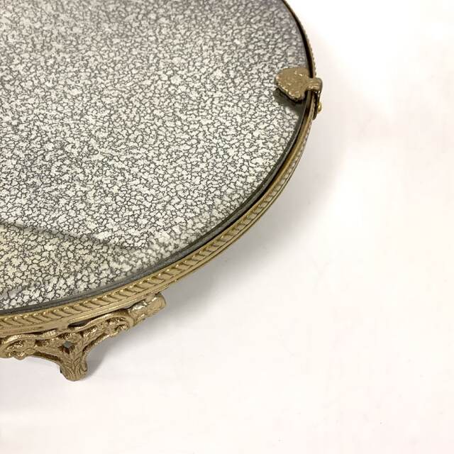 【全2色】真鍮製,アンティーク調,ディスプレイミラートレイ,トレー,クラシック,デコレーション,おしゃれ,店舗什器-11