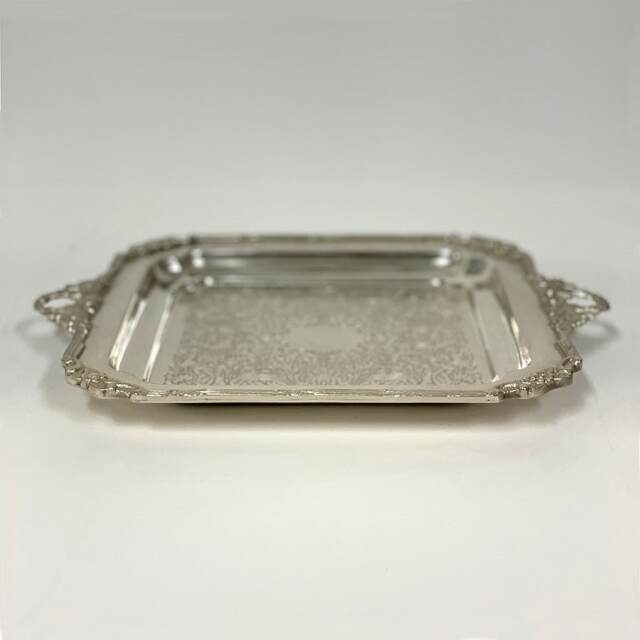 全2色】 真鍮製 アンティーク調 スクエアトレー トレイ お盆｜Y-KAGU