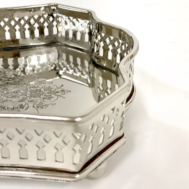 アンティーク調 シルバートレイ（小物入れ）ディスプレイトレー