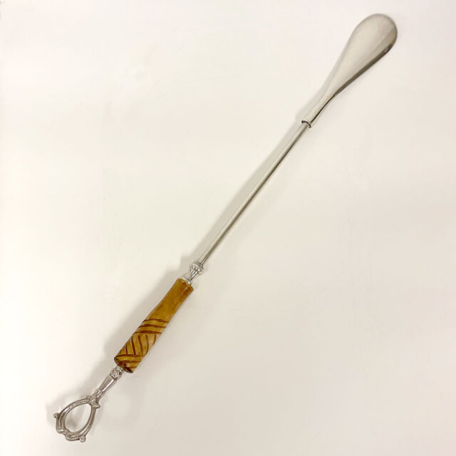 【全2色】,真鍮製,アンティーク調,ロング靴べら,靴ベラ,天然木ハンドル,おしゃれ,高級感,おしゃれ,店舗什器-5