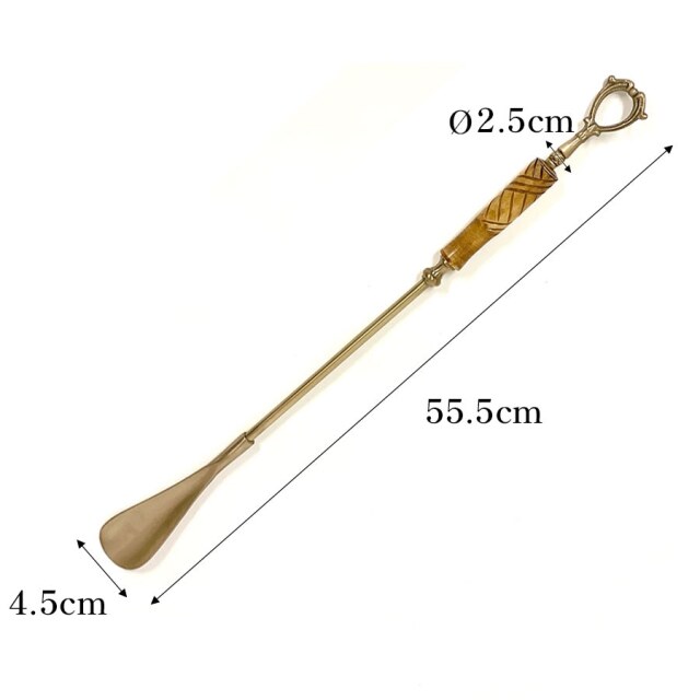 全2色】 真鍮製 アンティーク調 ロング靴べら（靴ベラ）｜Y-KAGU(輸入