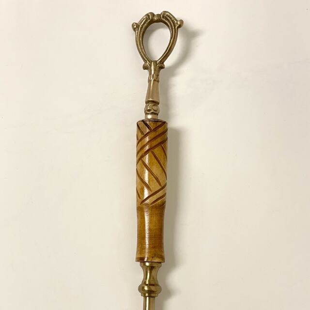 【全2色】,真鍮製,アンティーク調,ロング靴べら,靴ベラ,天然木ハンドル,おしゃれ,高級感,おしゃれ,店舗什器-11