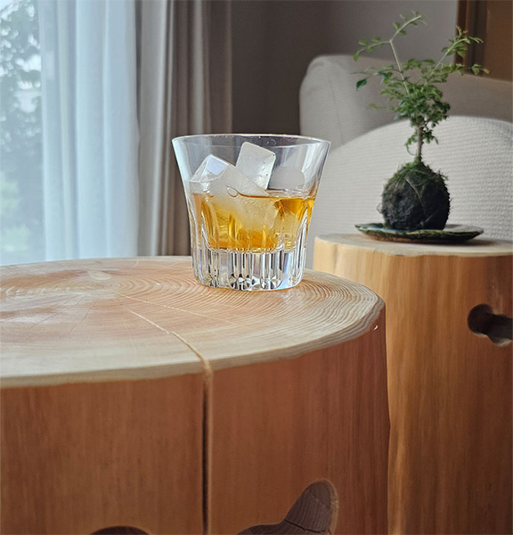 国産 檜・杉 切り株スツール 無垢材 ナチュラルウッド 丸太 サイドテーブル モダン 和モダン-10