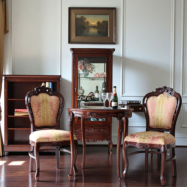 マリナカッシーリ ガラスキャビネット 飾り棚 クラシックデザイン ダークブラウン 幅68cm 高さ160cm コレクション収納 輸入家具-7