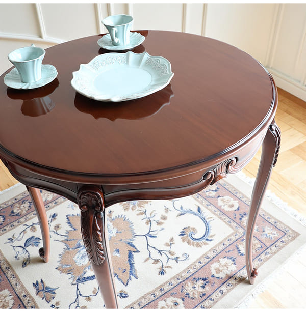 マリナカッシーリ 英国調 ダイニングセット3P（ベロアレッド） 2人掛け 2人用-2