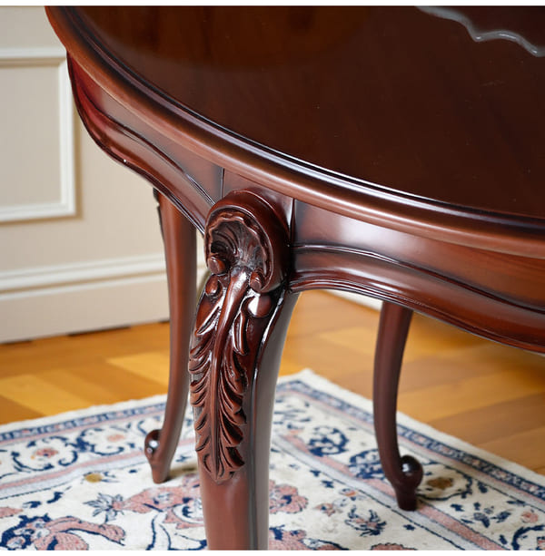 マリナカッシーリ 英国調 ダイニングセット3P（グリーンレザー） 2人掛け 2人用-18