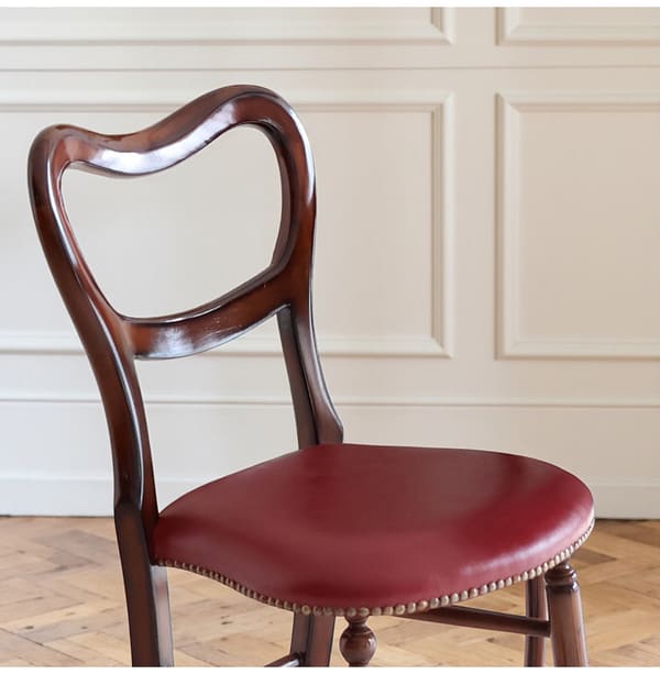 マリナカッシーリ 英国調 ダイニングセット3P（レッド） 2人掛け 2人用-4