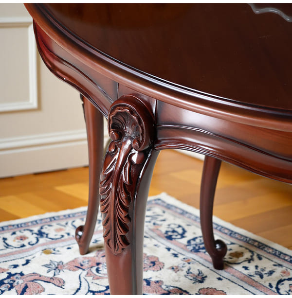 マリナカッシーリ 英国調 ダイニングセット3P（レッド） 2人掛け 2人用-15