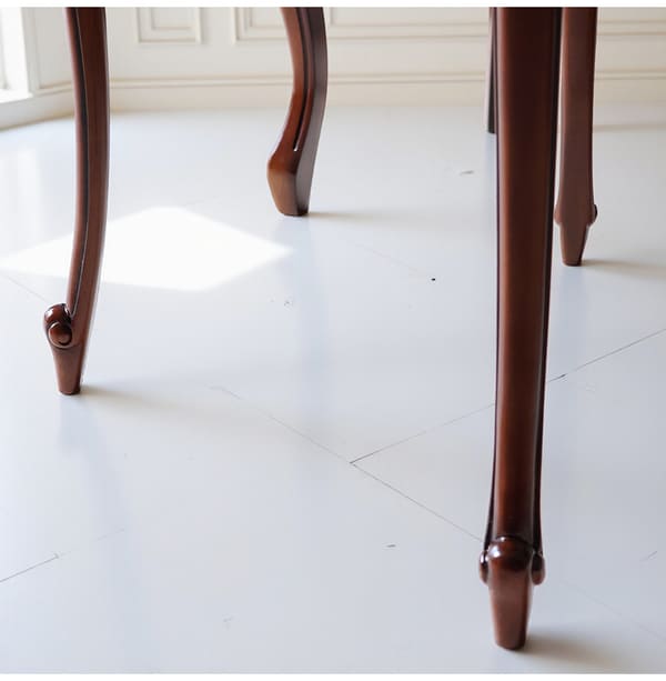 マリナカッシーリ ヨーロピアン ダイニングセット3P（レッド） 2人掛け 2人用-3