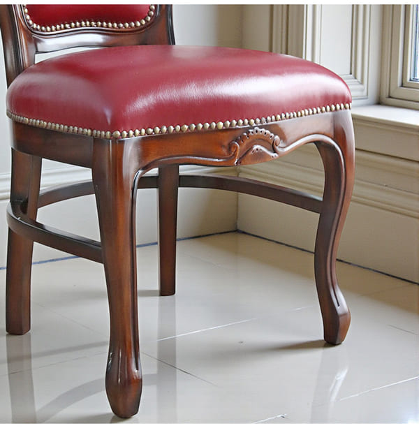 マリナカッシーリ ヨーロピアン ダイニングセット3P（レッド） 2人掛け 2人用-6