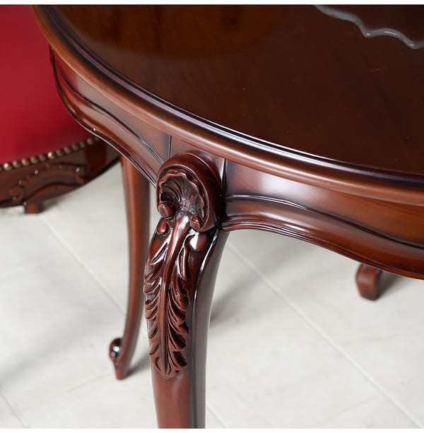 マリナカッシーリ ヨーロピアン ダイニングセット3P（レッド） 2人掛け 2人用-18