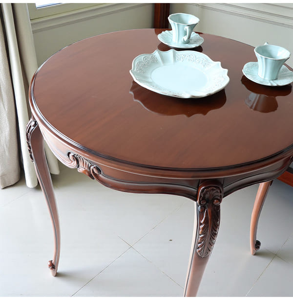 マリナカッシーリ ヨーロピアン ダイニングセット3P（ベロアレッド） 2人掛け 2人用-2