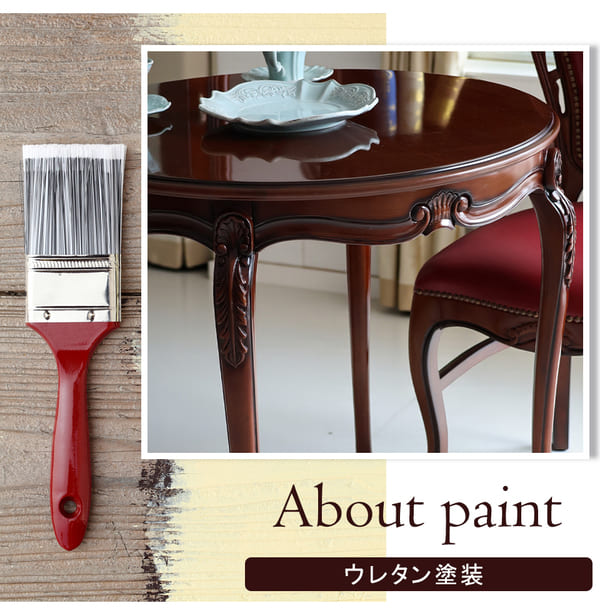 マリナカッシーリ ヨーロピアン ダイニングセット3P（ベロアレッド） 2人掛け 2人用-15