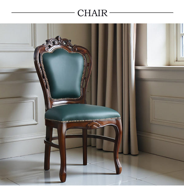 マリナカッシーリ ヨーロピアン オーバルダイニングセット5P（グリーンレザー） 4人掛け 4人用-5