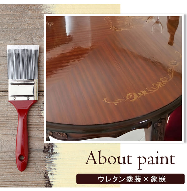 マリナカッシーリ ヨーロピアン オーバルダイニングセット5P（グリーンレザー） 4人掛け 4人用-17