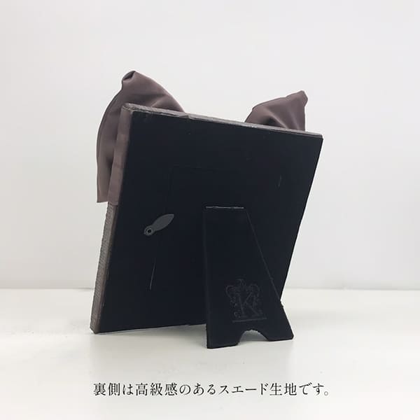 フレンチシック フォトフレーム(写真立て) ツイードリボン W14×H14cm-5