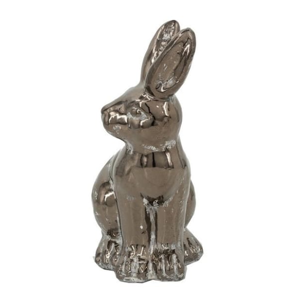 アンティークラビットの置物|メタリック うさぎオブジェ 海外インテリア-8