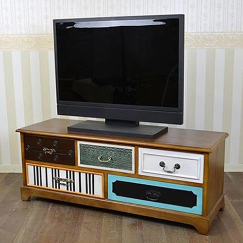 カラフルアンティークローボード(テレビボード)｜アンティーク調