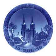 Royal Copenhagen Year Plate ロイヤルコペンハーゲン イヤープレート 1936年(昭和11年)【送料無料】