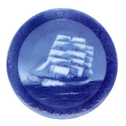 Royal Copenhagen Year Plate ロイヤルコペンハーゲン イヤープレート 1961年(昭和36年)【送料無料】