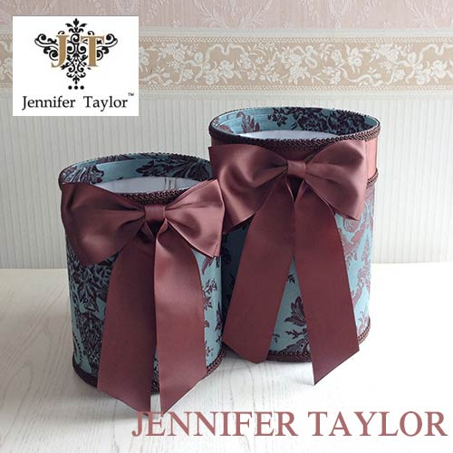 ジェニファーテイラー・ダストボックス2PセットCarlisle ・Ribbon