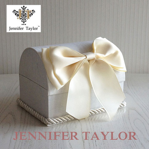 【まとめ買い割引対象品】 ジェニファーテイラー Jennifer Taylor トランクBOX-Chinon(WH)・Ribbon