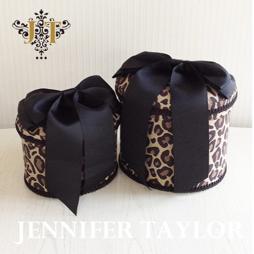 【まとめ買い割引対象品】 ジェニファーテイラー Jennifer Taylor オーバルBOX2P Espresso -Ribbon