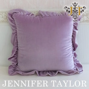 【まとめ買い割引対象品】 ジェニファーテイラー Jennifer Taylor フリルクッション・Bois De Rose