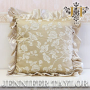 【まとめ買い割引対象品】 ジェニファーテイラー Jennifer Taylor フリルクッション Heirloom