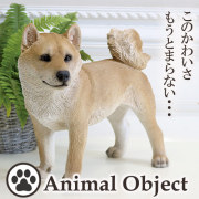 アニマルオーナメント アニマルオブジェ 柴犬(L) 立ちイヌ【送料無料】