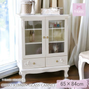 姫系家具,輸入家具,白家具,プリンセスインテリア,ロマプリ,ガラスキャビネット,収納-13