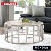 HOBANG 大理石 センターテーブル おしゃれ 幅90cm リビングテーブル ラッシュルーム モダン 北欧 インテリア -1